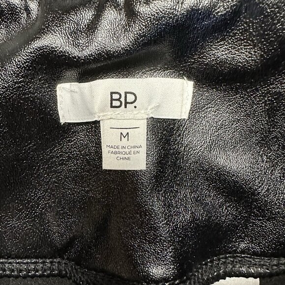BP NORDSTROM NWT Size M Womens  Leggings Full Length Faux Leather Elastic Waist - Picture 6 of 7
